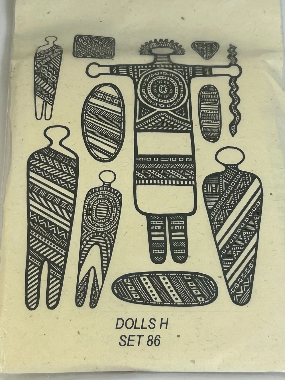 Vintage Impress Me - Dolls H Set 86 Unmounted Rubber Stamps Joel & Sherrill Kahn